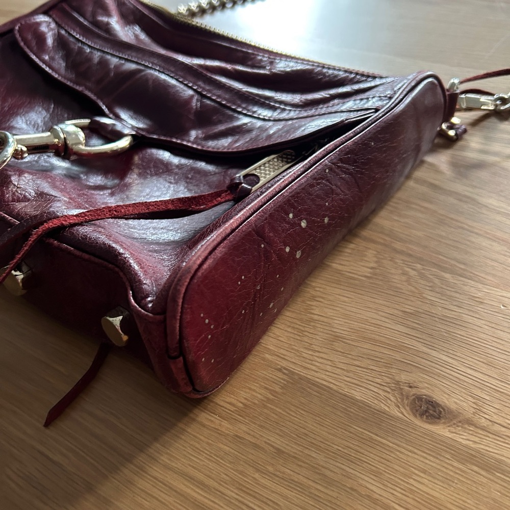 Rebecca Minkoff Wine Leather Crossbody Bag - Picture 4 of 6